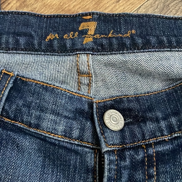 7 for all Mankind Bootcut jeans. Size 31 women’s Faded denim darker down legs. - Picture 2 of 14